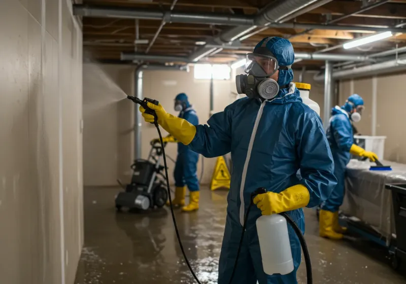 Basement Sanitization and Antimicrobial Treatment process in Berwick, PA